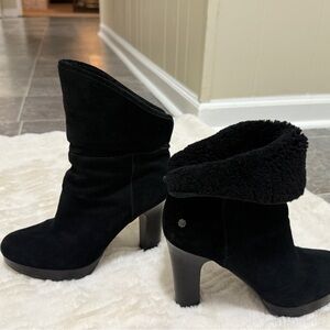 UGG Black Heeled Boots